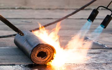 Glasllwch asphalt flat roofing repairs